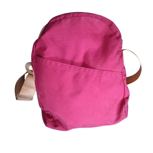 The North Face Vintage Tote Crossbody Bag Maroon Canvas Brown Labe USA Made 90s - Picture 3 of 5